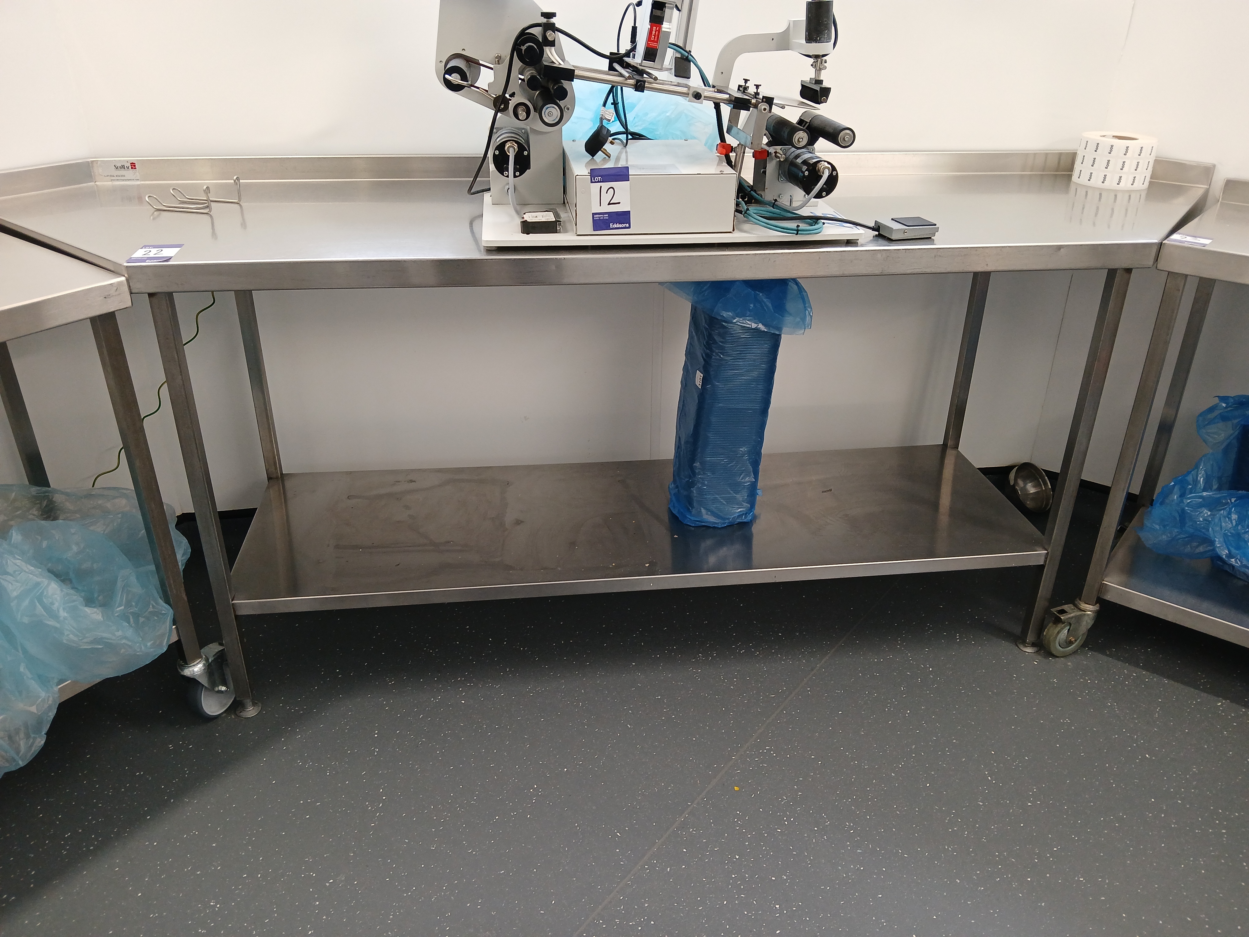 Stainless Steel Angled Prep Table (Approx. 2600 x 650) - photo 1