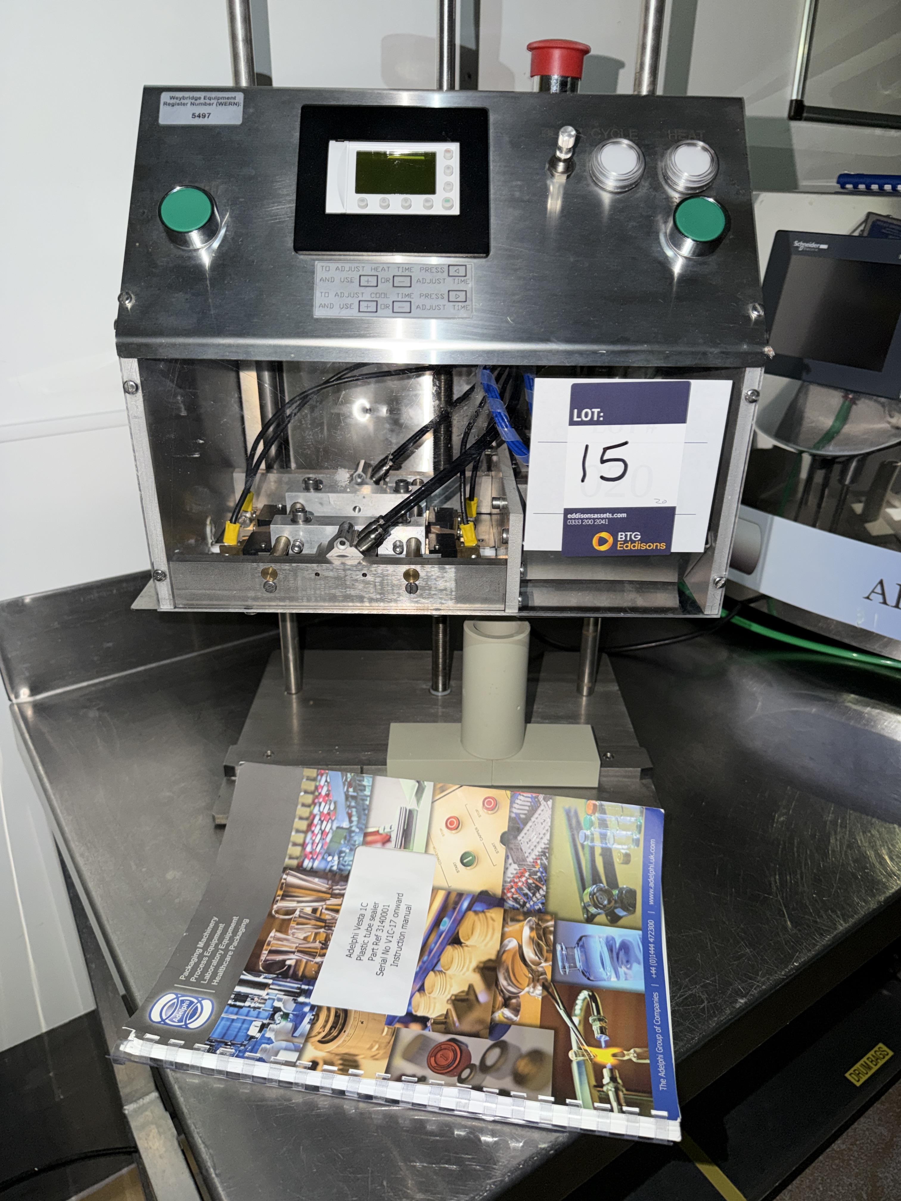 Adelphi Vesta IC. Plastic Tiube sealer. SN VIC-17. YOM 2016. Bench top unit. This lot is Buyer to Re - photo 1