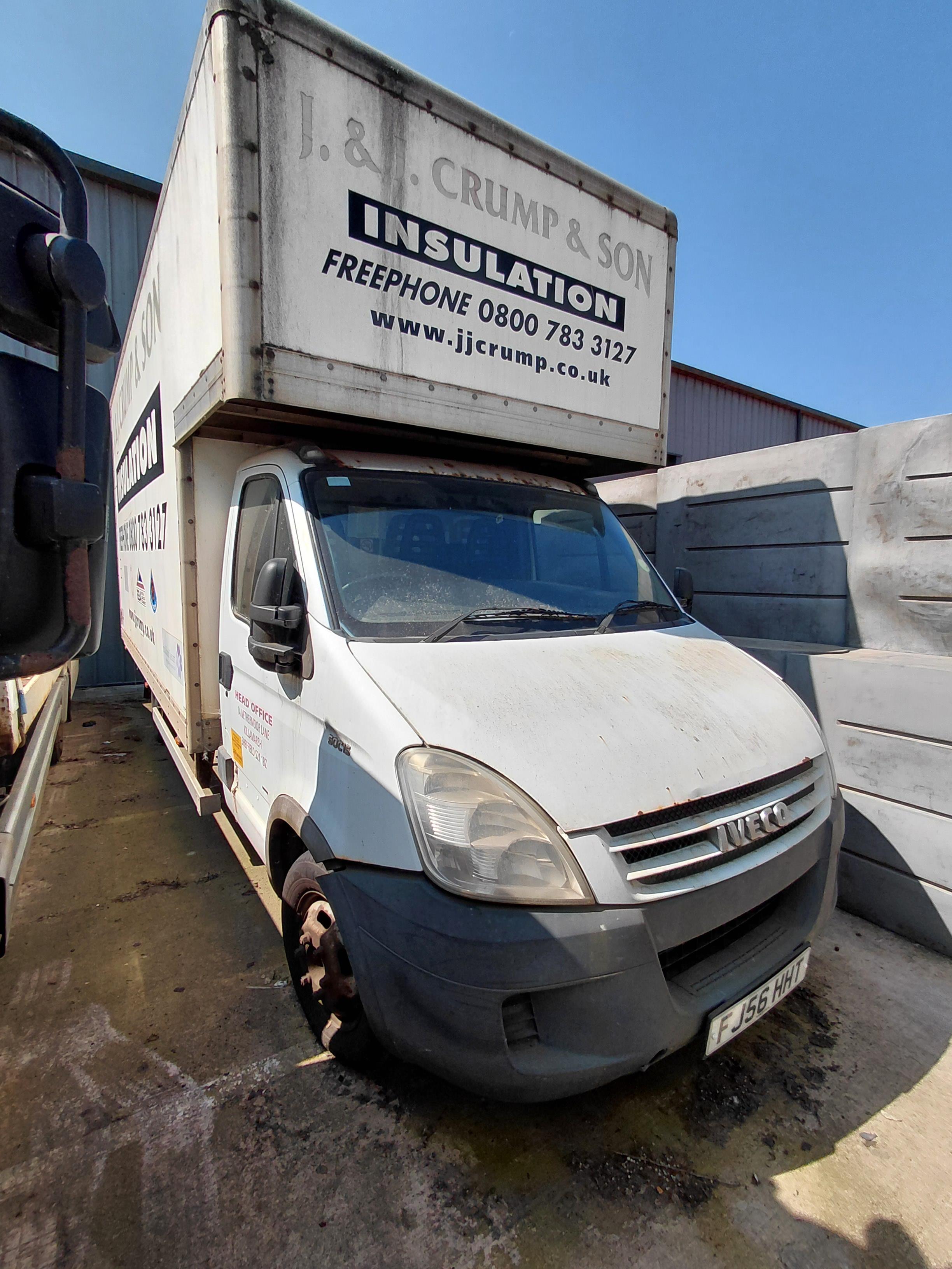 Iveco 50C15 High Roof Box Wagon. Registration: FJ56 HHT. Mileage at last MOT (July 2023): 390,696km. - photo 1