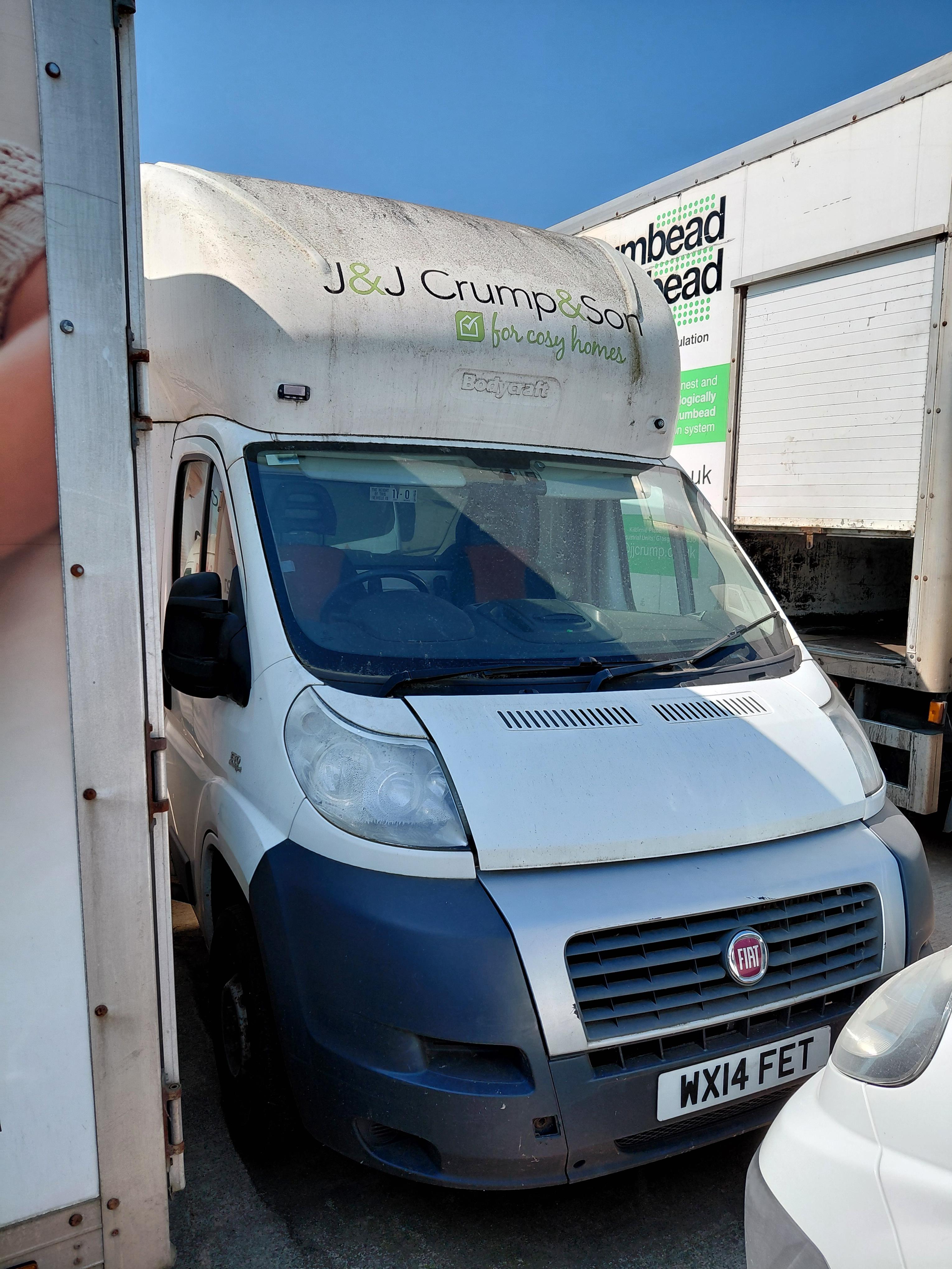 Fiat Ducato 130 MultiJet Maxi Mover Insulation Bead Van. Registration: WX14 FET. Mileage at last MOT - photo 1