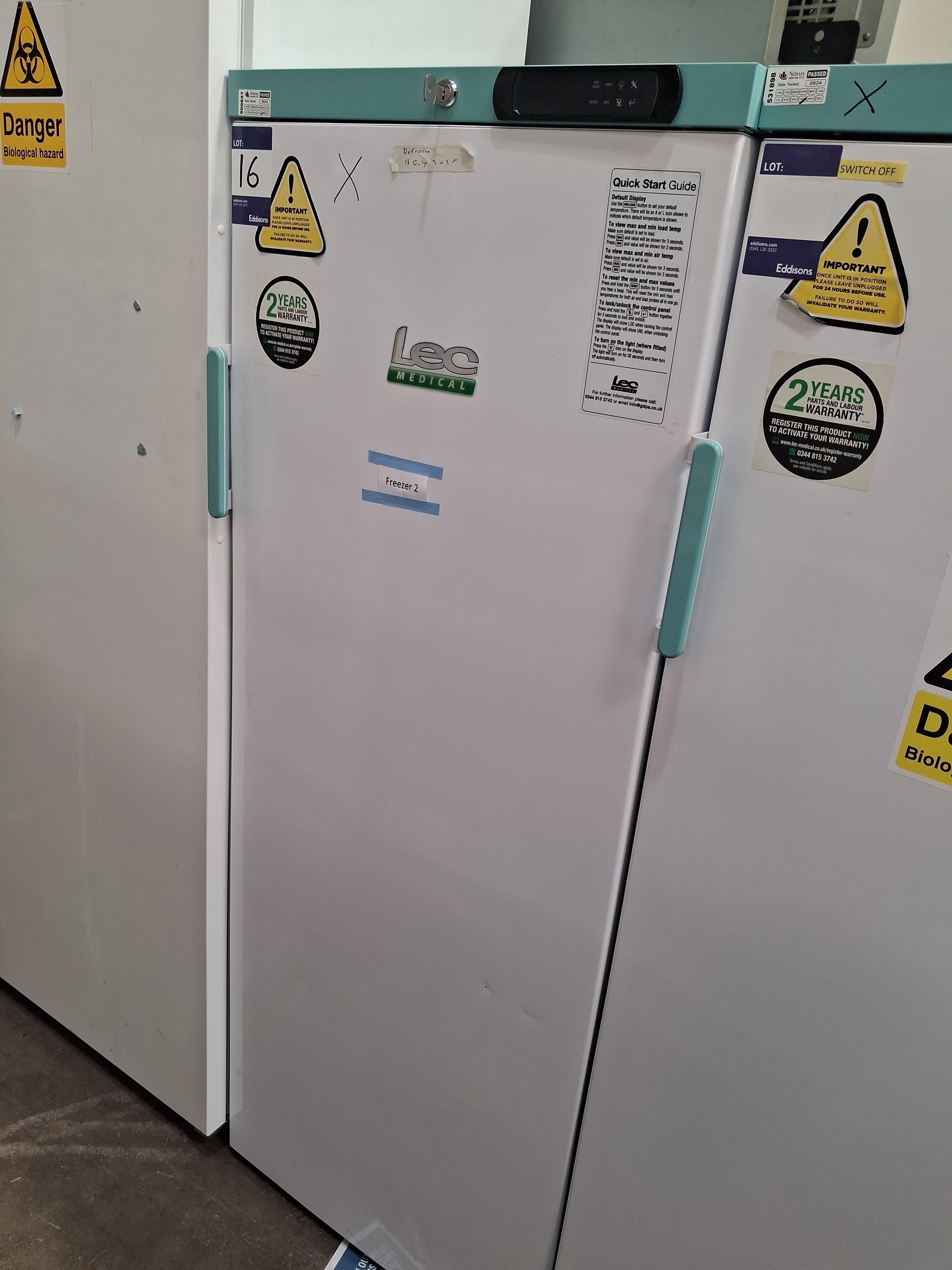Lec Medical Upright Freezer - photo 1