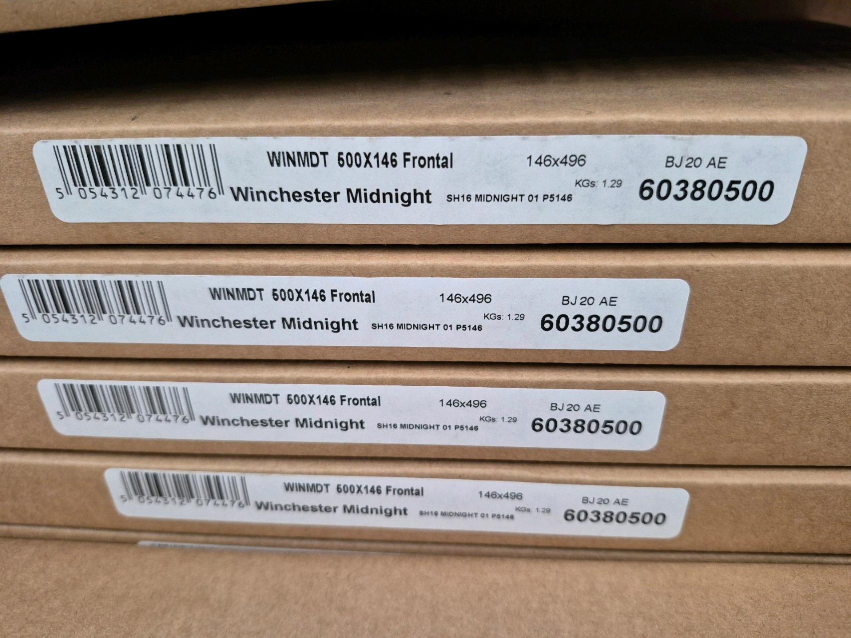 Job Lot of 35 x Midnight Kitchen Cabinet Drawer Front 500mm x 146mm - 60380500 - photo 1