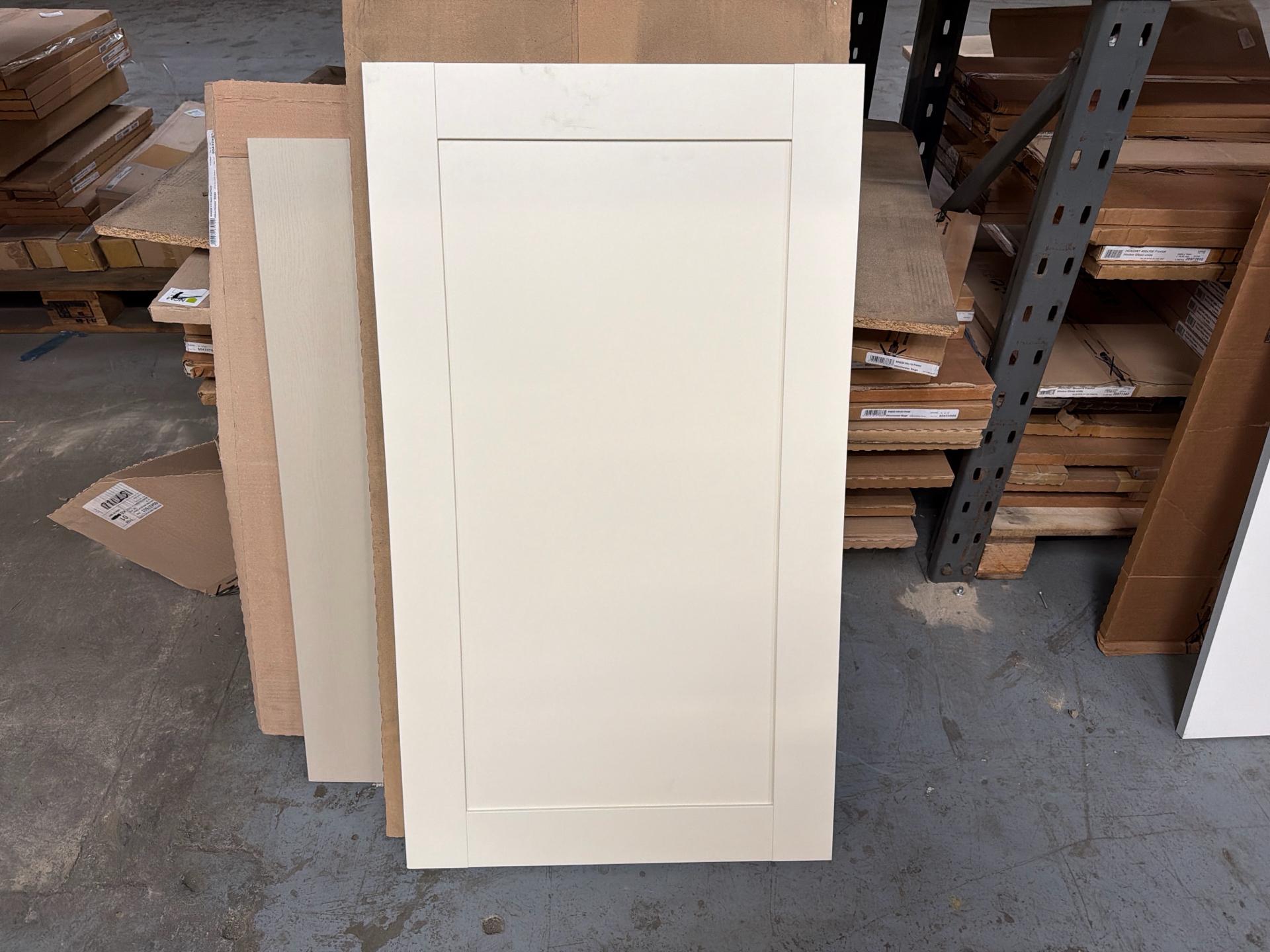Job Lot of 50 x Cream Kitchen Cabinet Front Door 600mm x 1052mm - 62631207 - photo 1