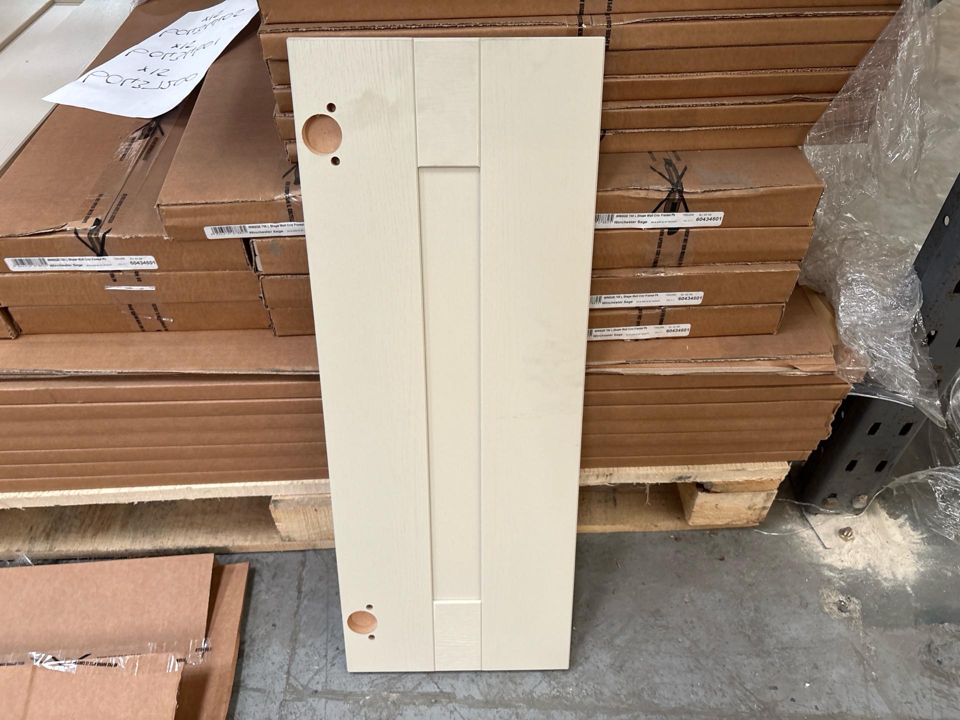 Job Lot of 25 x Sage Green Wall L-Shaped Corner Front Door 700mm - 60434601 - photo 1