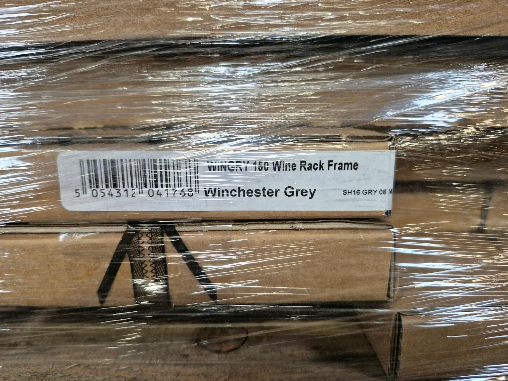 Job Lot of 25 x Grey Wine Rack Frame 150mm - 60072502 - photo 1