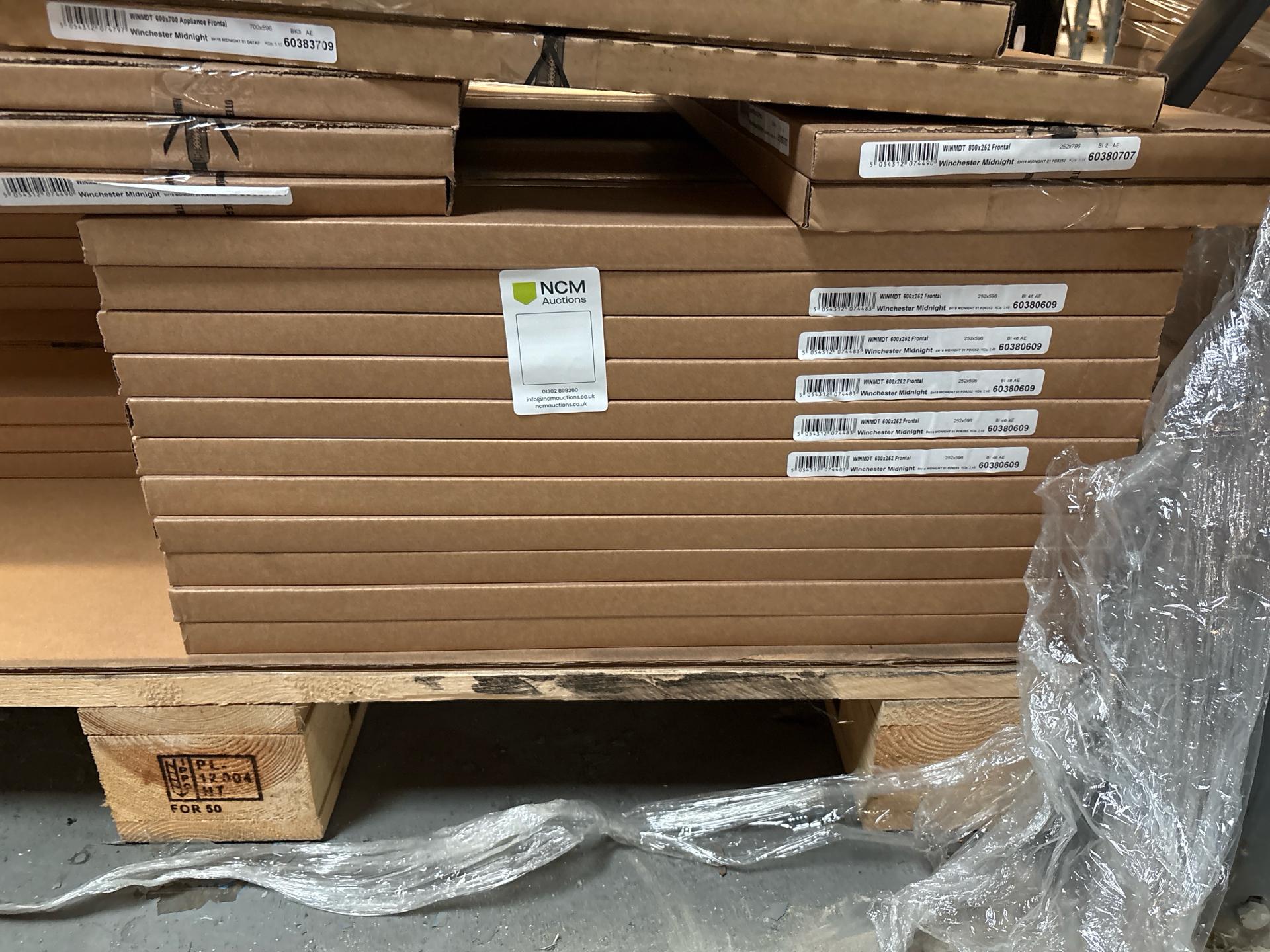 Job Lot of 20 x Midnight Kitchen Cabinet Drawer Front 600mm x 252mm - 60380609 - photo 1