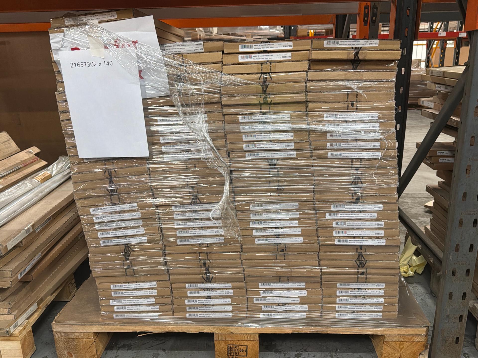 Job Lot of 45 x Dove Grey External Curved Filler Panel 700mm - 21657302 - photo 1