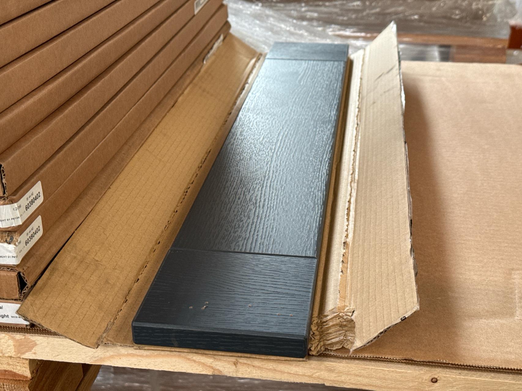 Job Lot of 6 x Midnight Kitchen Cabinet Drawer Front 800mm x 124mm - 60380402 - photo 1