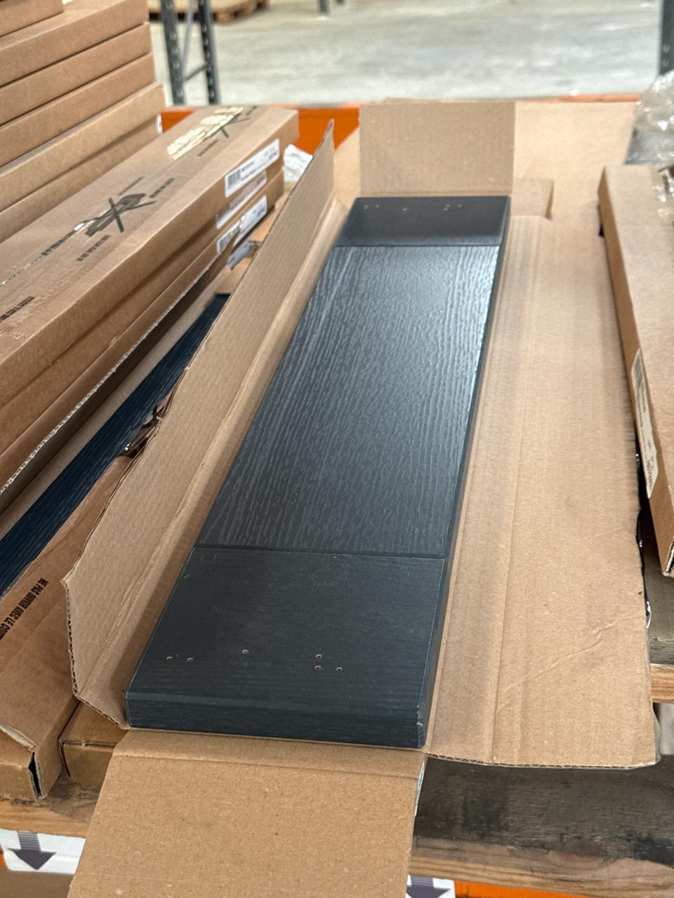 Job Lot of 45 x Midnight Kitchen Cabinet Drawer Front 600mm x 124mm - 60380304 - photo 1