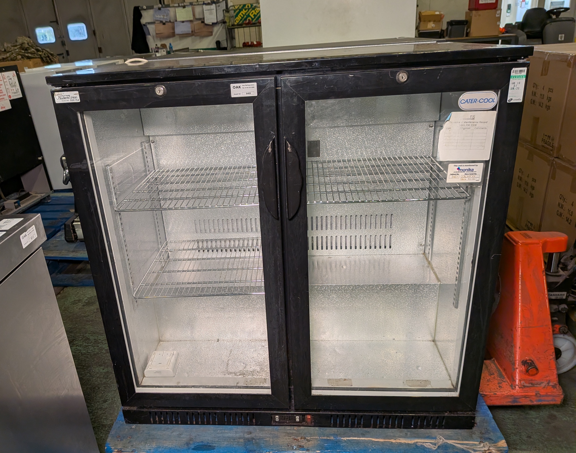 Cater-Cool CKOS01 2 door undercounter bottle cooler with 3 shelves - NO KEYS - photo 1