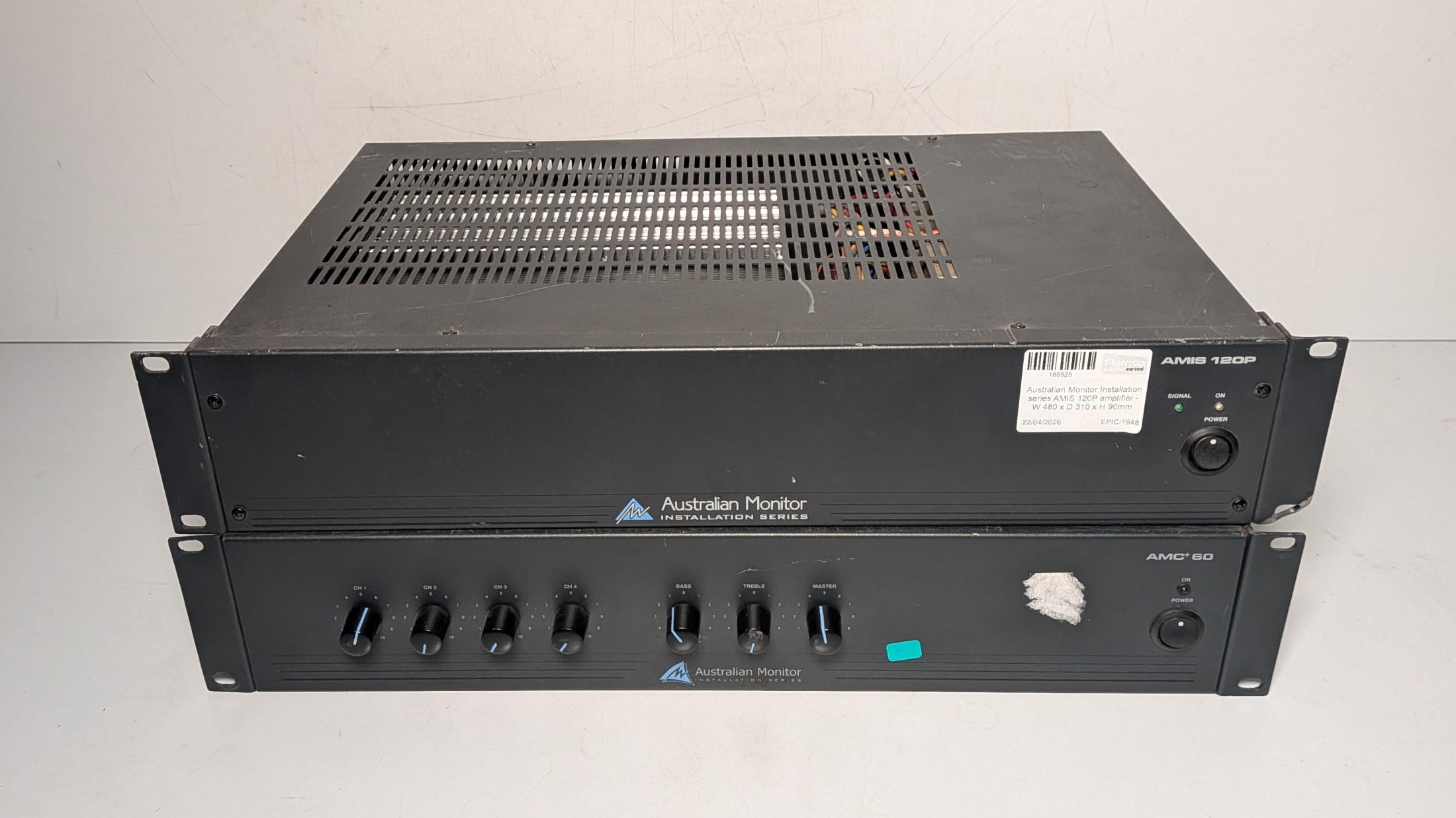 2x Australian Monitor amplifiers - details in description - photo 1