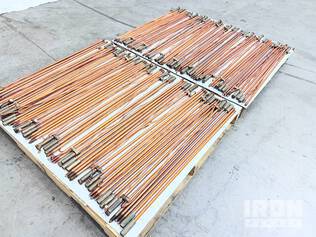 Quantity of (100) 3 ft. Grounding Rods (Unused)