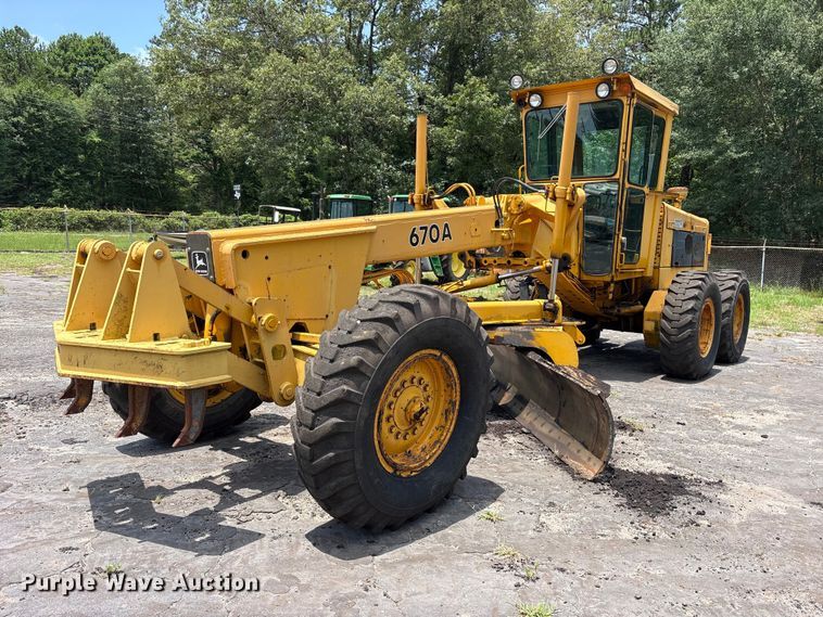 1981 John Deere 670A Motor Grader