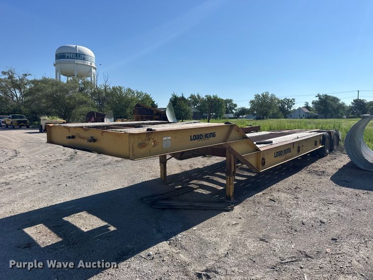 1986 Load King PCS352 Drop Deck Equipment Trailer