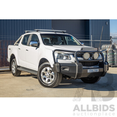 12/2014 Holden Colorado LTZ (4x4) RG MY15 Crew Cab P/Up Summit White Turbo Diesel 2.8L