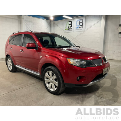 07/2009 Mitsubishi Outlander VR-X 7 Seater 4x4 ZG MY08 4d Wagon Red 3.0L