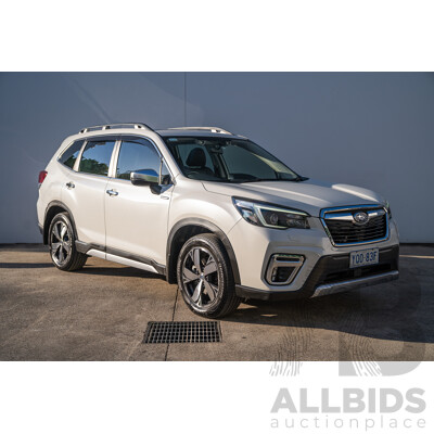 06/2021 Subaru Forester Hybrid S (AWD) S5 MY21 4d Wagon Crystal White 2.0L - 12kw Hybrid