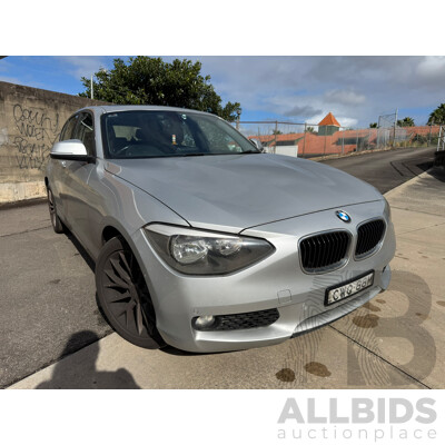 09/2014 Bmw 1 18i F20 MY13 5D Hatchback Glacier Silver Metallic 1.6L
