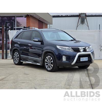 10/2012 Kia Sorento Platinum (4x4) XM MY13 4d Wagon Blue Turbo Diesel 2.2L - 7 Seats