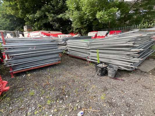 Quantity Of Heras Fencing as Lotted