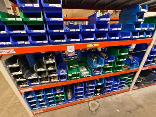 Quantity Various Spares / Parts on Bay of Racking
