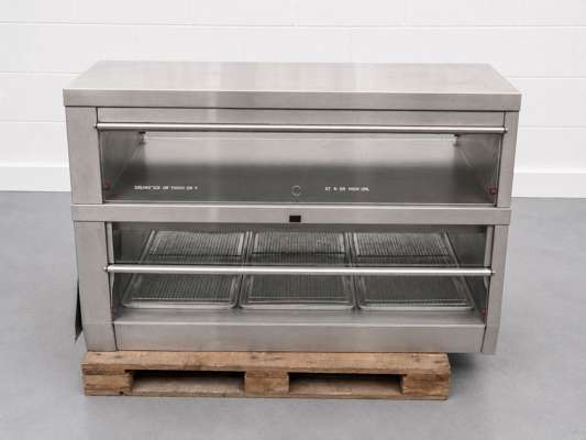 Henny Penny Style 2-Tier Heated Chicken Warmer / Hot Food Display Cabinet