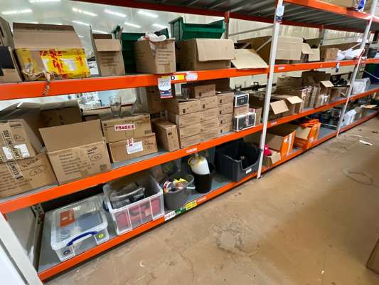 Contents to 3 Bays of Racking