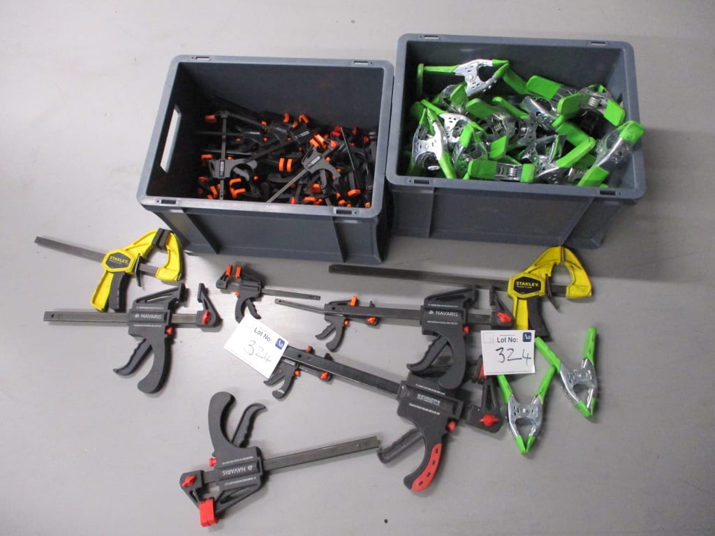 1 Lot Assorted Spring Loaded Gripper Clamps
