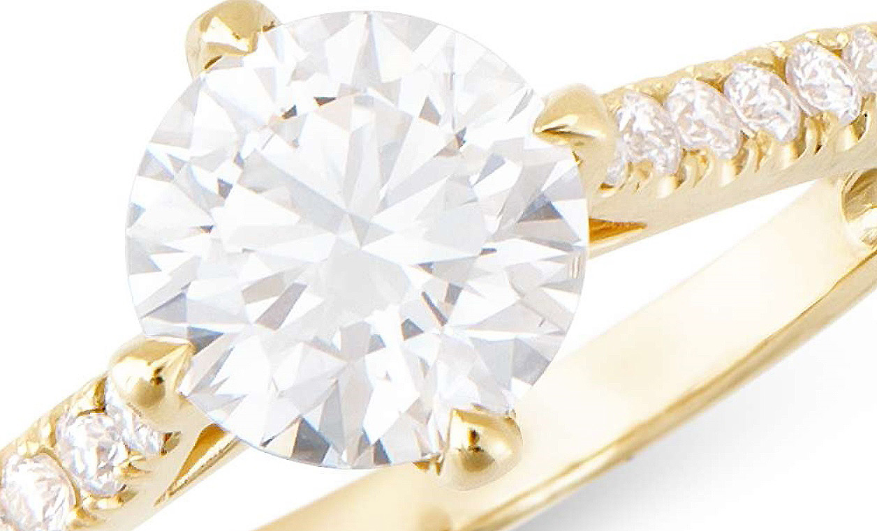 $12,795 Value! 1.39 Ctw IGI Certified Lab Grown Diamond 14K Gold Designer Ring E-F VVS new NEW - photo 1
