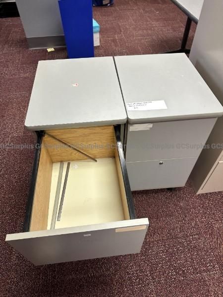 2 Pedestal Cabinets with Drawers