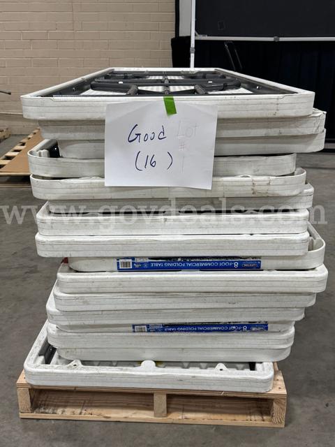Lot of Folding Banquet Tables - 8 foot