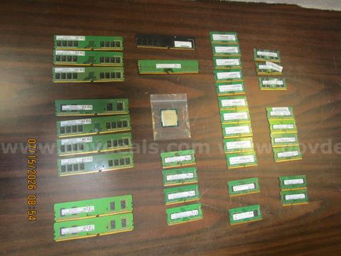 (36) MEMORY CARDS & (1) CPU CARD
