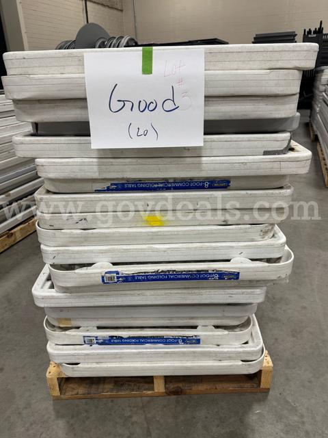 Lot of Folding Banquet Tables - 8 foot
