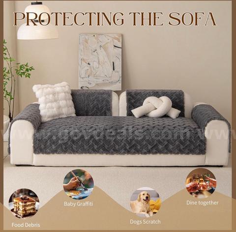 Brand New - Waterproof Dog Bed Cover Non Slip Soft Faux Fur Couch Cover - Shipping Available