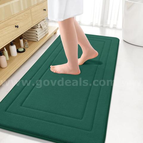 Brand New - Arotive Memory Foam Bathroom Rug Mat 59"x24", Dark Green - Shipping Available