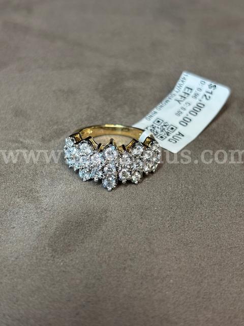 Cluster Ring (Marked: EFFY 14K)