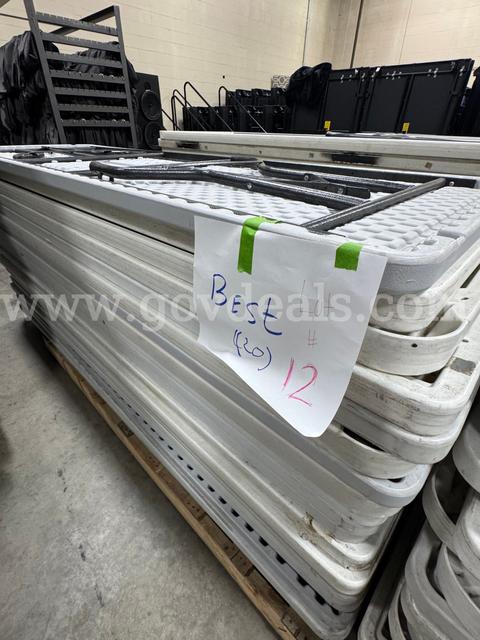 Lot of Folding Banquet Tables - 8 foot