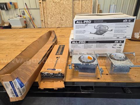 Recessed Lighting and drop ceiling tee grid Lot#1