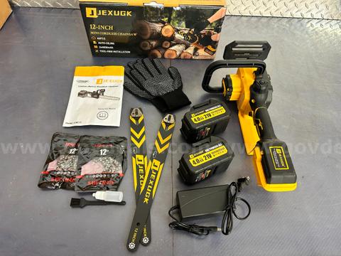 Free Shipping - NEW Factory Sealed - 12" Brushless Cordless Chainsaw –Handheld Electric Chain Saw with 2×4.0Ah Batteries