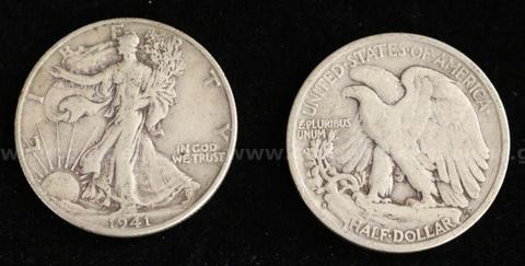 27 Silver U.S. Walking Liberty Half Dollar Coins