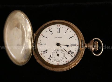 Waltham 7 Jewel Pocket Watch With Silver Case
