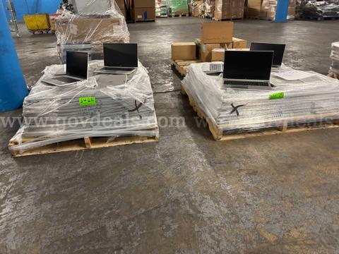2 Pallets of HP EliteBook Laptops (Approx. 240 Units) (PICK‑UP ONLY) (NO HARD DRIVES INCLUDED)