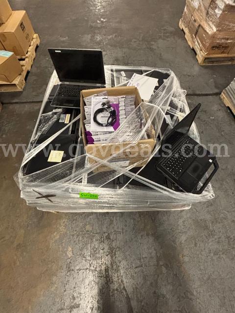 1 Pallet of Dell Mixed Model Laptops Aprox. 120 Units & Security Locks (PICK-UP ONLY) (NO HARD DRIVES INCLUDED)
