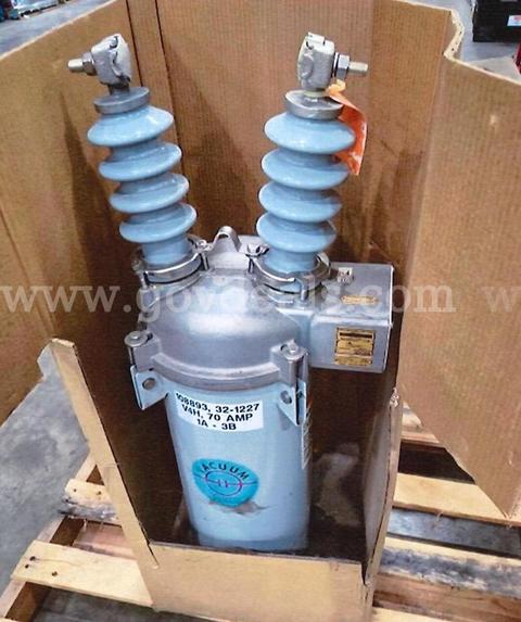 Single-Phase 15kV 70A Recloser V4H 1A/3B β New Surplus qty 1