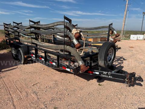 20ft Water Transfer Lay-Flat Hose Package, Tandem Axle Trailer Qty1 Trailer