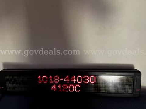 Lot of (8) Adaptive Micro Systems "Alpha" LED Scrolling Message Signs