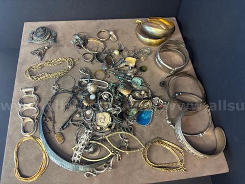 Scrap Jewelry Lot (Marked & Unmarked)