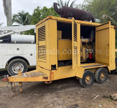 CAT 3406B generator set trailer mounted