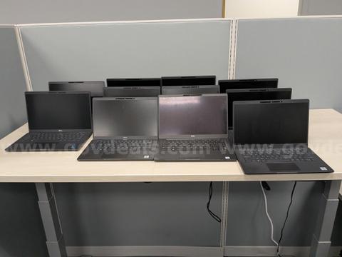 Lot of 11 Latitude Laptops