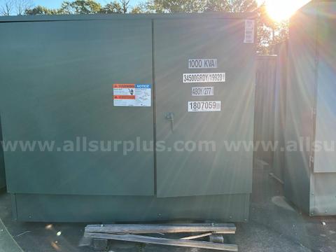 (Qty. 2) 1000 KVA Pad Transformers - NEW & Unused